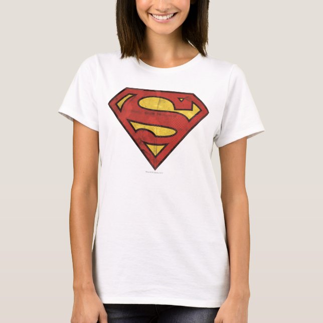 Superman S-Shield | Grunge Logo T-Shirt (Front)