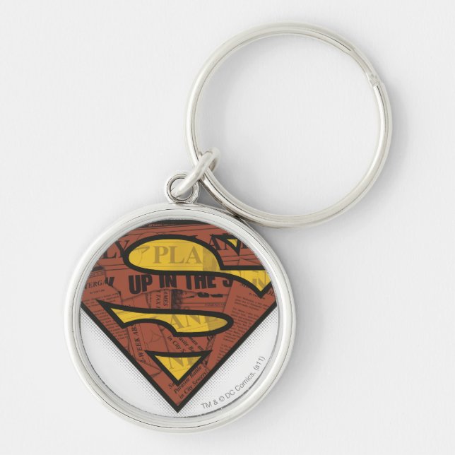 Superman S-Shield | Newspaper Logo Key Ring (Front)