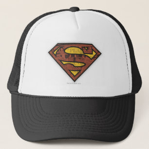 Superman S-Shield   Newspaper Logo Trucker Hat