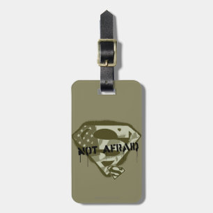 Superman S-Shield   Not Afraid - US Camo Logo Luggage Tag