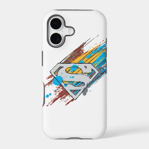 Superman S-Shield Paint Streaks Logo