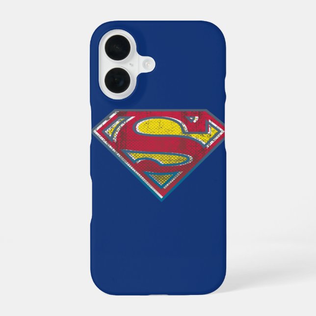 Superman S-Shield | Printed Logo iPhone 16 Case (Back)