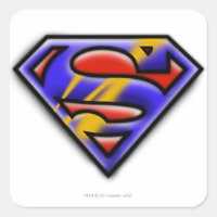Superman S-Shield | Purple Airbrush Logo