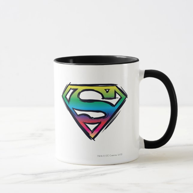 Superman S-Shield | Rainbow Logo Mug (Right)