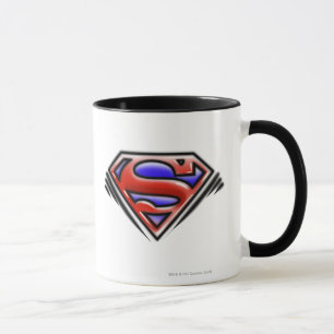 Superman S-Shield   Red Airbrush Logo Mug