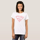 Superman S-Shield | Red Outline Logo T-Shirt (Front Full)