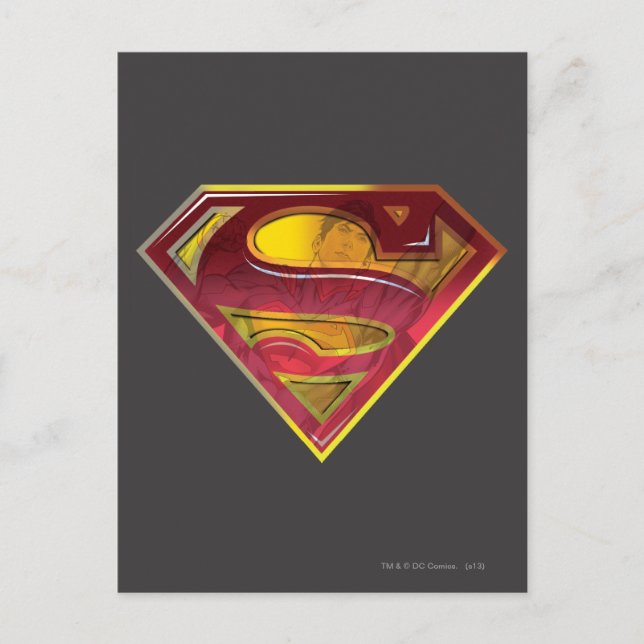 Superman S-Shield | Reflection Logo Postcard (Front)