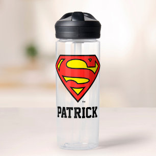 Superman S-Shield   Superman Logo   Add Your Name Water Bottle