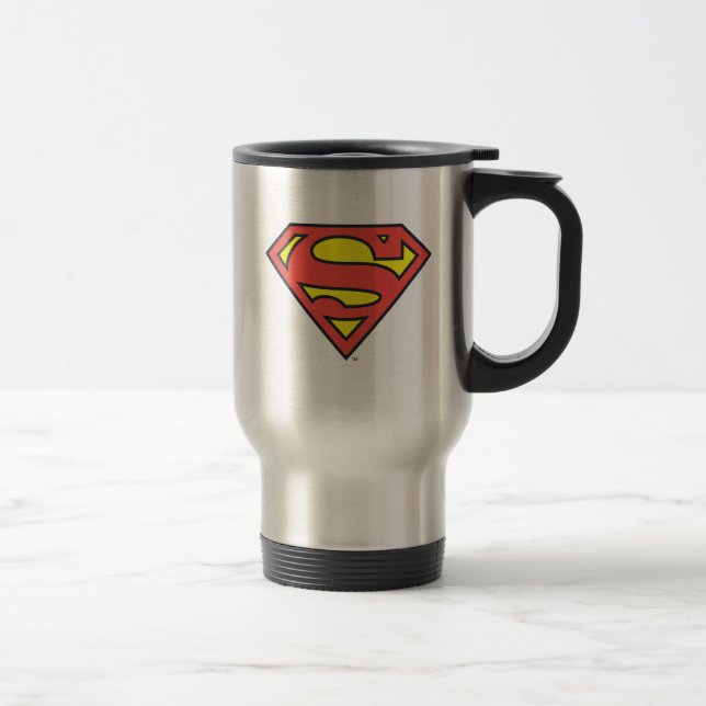 Superman S-Shield | Superman Logo Travel Mug (Right)