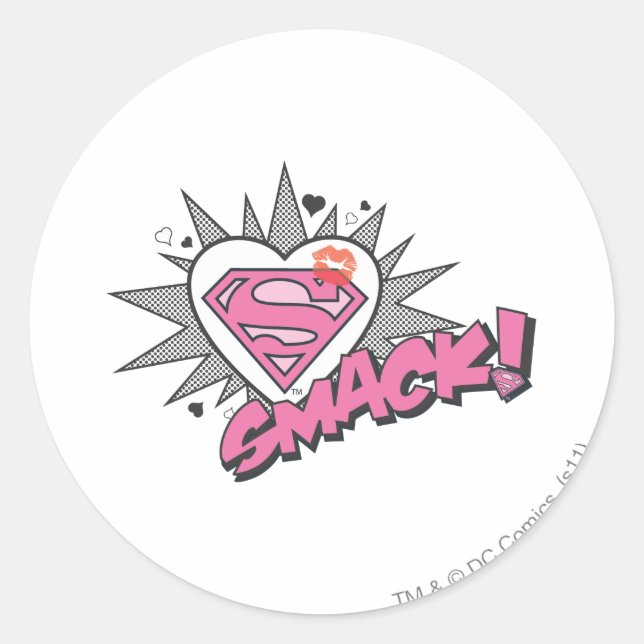 Superman - Smack Classic Round Sticker (Front)