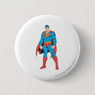 Superman Standing 6 Cm Round Badge