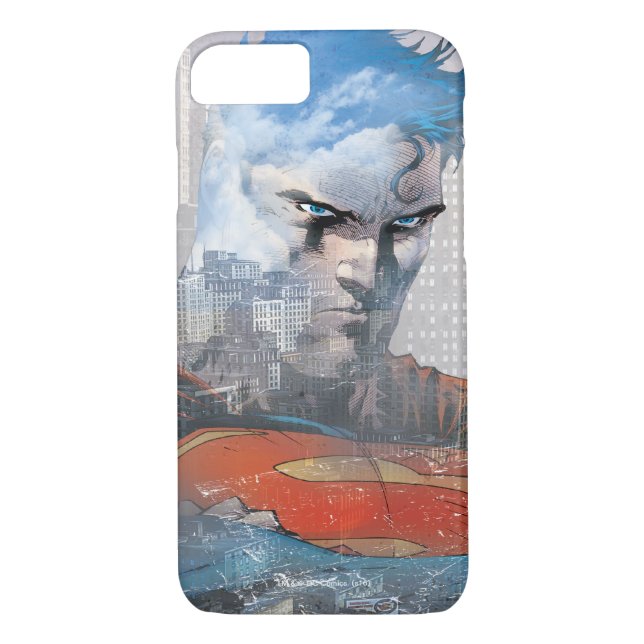 Superman Stare Case-Mate iPhone Case (Back)