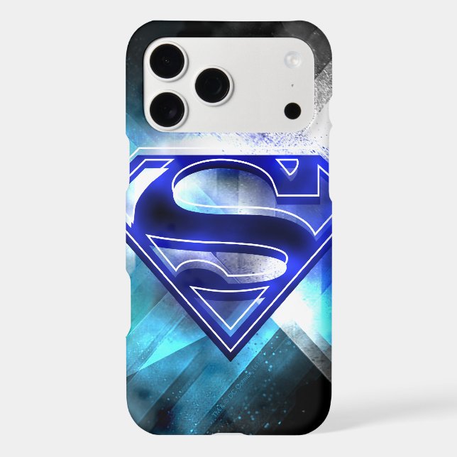 Superman Stylised | Blue White Crystal Logo (Back)
