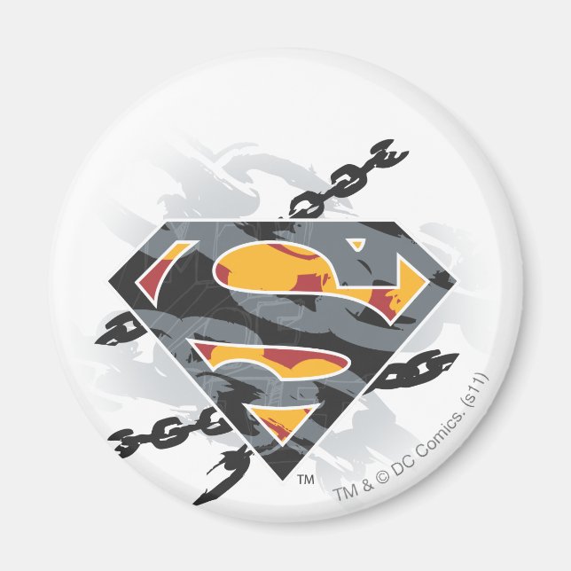 Superman Stylised | Chains Logo Magnet (Front)