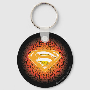 Superman Stylised   Crackle Logo Key Ring