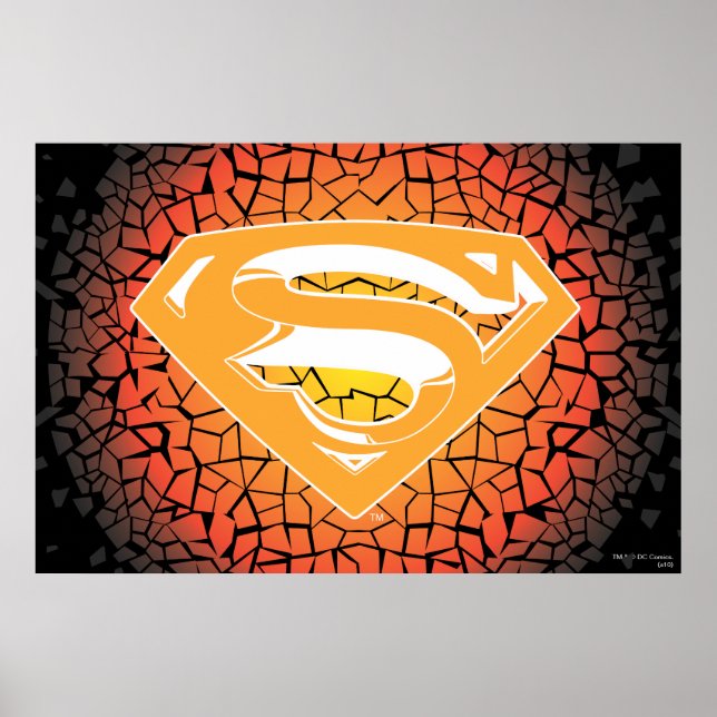 Superman Stylised | Crackle Logo Poster (Front)