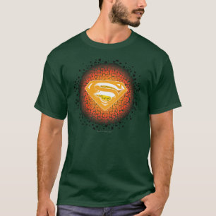 Superman Stylised Crackle Logo T-Shirt
