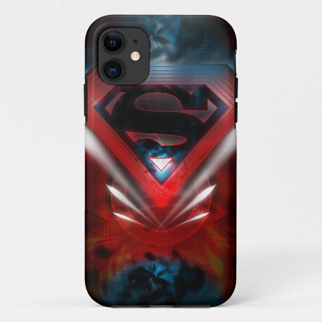 Superman Stylised | Futuristic Logo Case-Mate iPhone Case (Back)