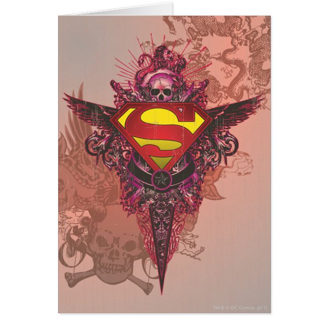 Superman Stylised | Grunge Design Logo (Front)