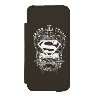 Superman Stylised   Honour, Truth on White Logo Incipio Watson™ iPhone 5 Wallet Case
