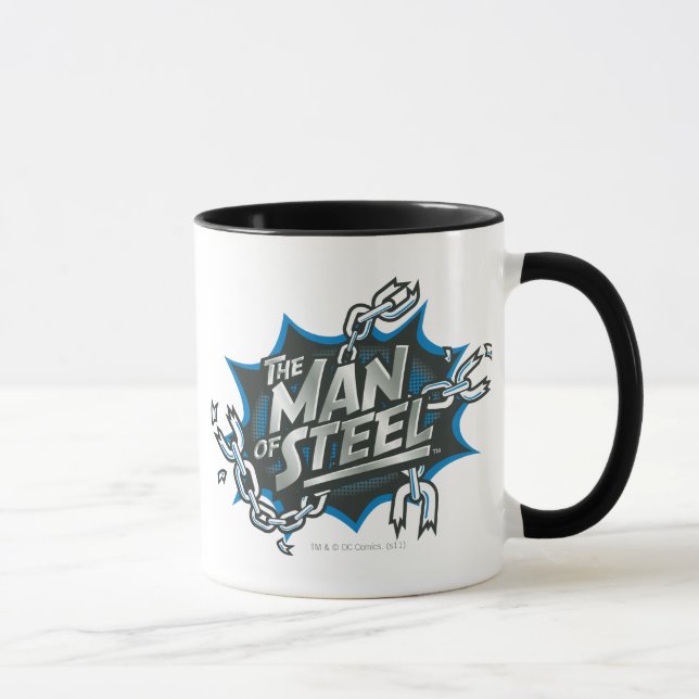 Superman Stylised | Man of Steel Splash Logo Mug (Right)