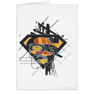 Superman Stylised Powerlines Logo