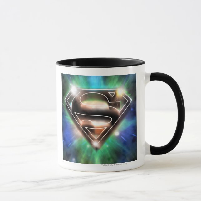 Superman Stylised | Shiny Burst Logo Mug (Right)