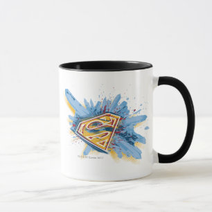 Superman Stylised   Splash Logo Mug