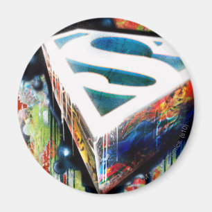 Superman Stylised   Urban Graffiti Logo Magnet