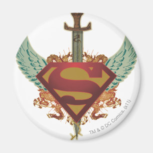 Superman Stylised Wings Logo Magnet