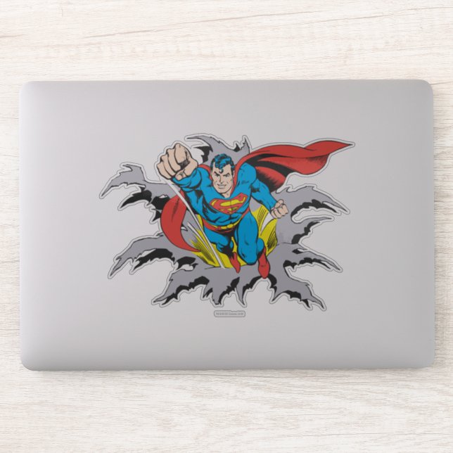 Superman Tears Thru (Computer)