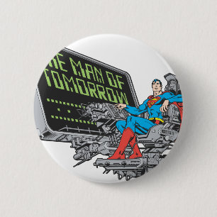 Superman - The Man Of Tomorrow 6 Cm Round Badge