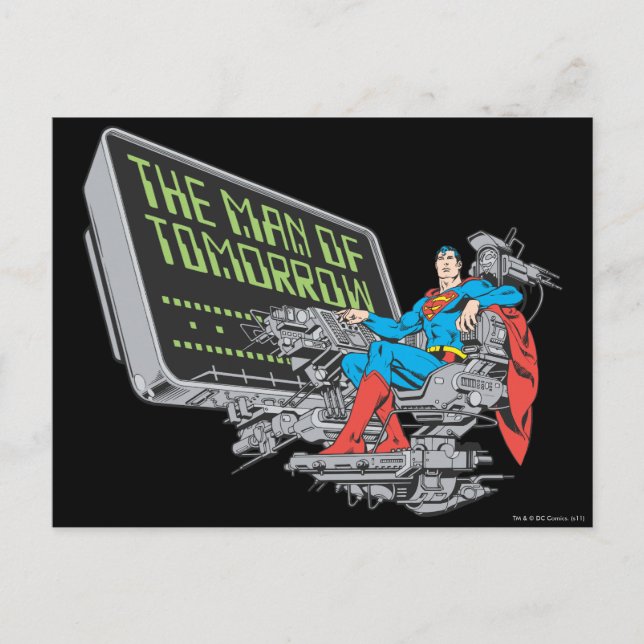 Superman - The Man Of Tomorrow Postcard (Front)