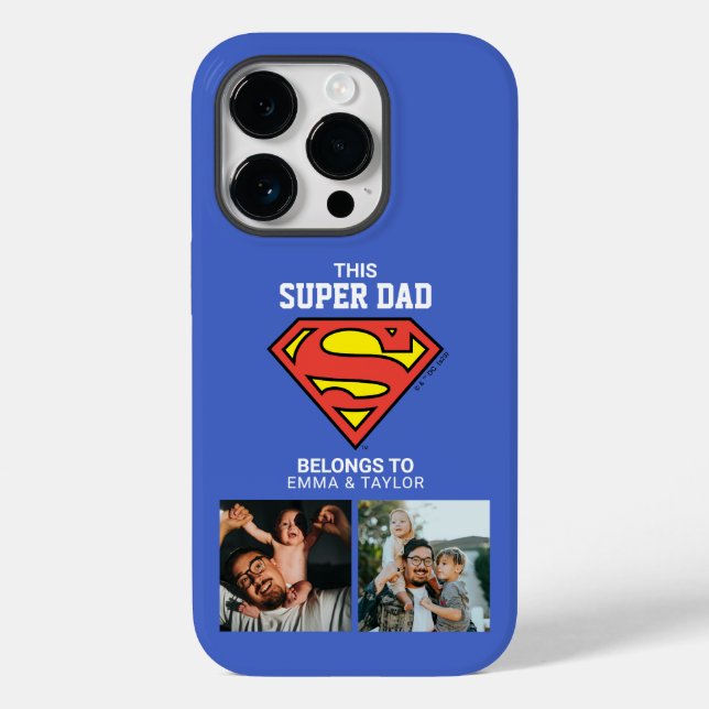 Superman | "This Super Dad Belongs To" Case-Mate iPhone Case (Back)