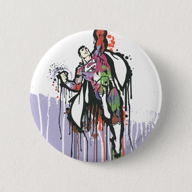Superman Twisted Innocence Poster 6 Cm Round Badge (Front)