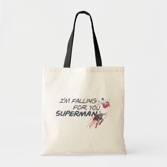 Superman Valentine's Day | I'm Falling For You Tote Bag (Front)