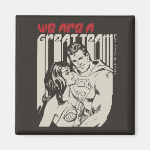 Superman Valentine's Day   We Are A Great Team Magnet