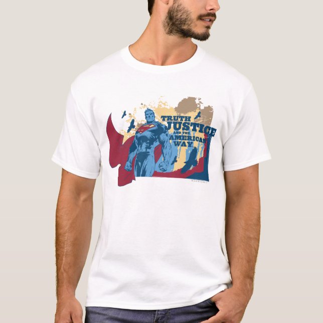 Superman with birds T-Shirt (Front)