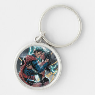 Superman/Wonder Woman Comic Promotional Art Key Ring