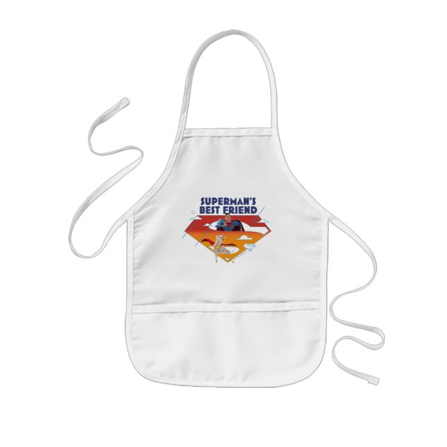 Superman's Best Friend Kids Apron (Front)