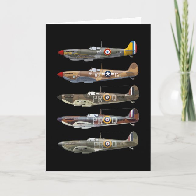 Supermarine Spitfire is a British WW2 fighter Card (Front)