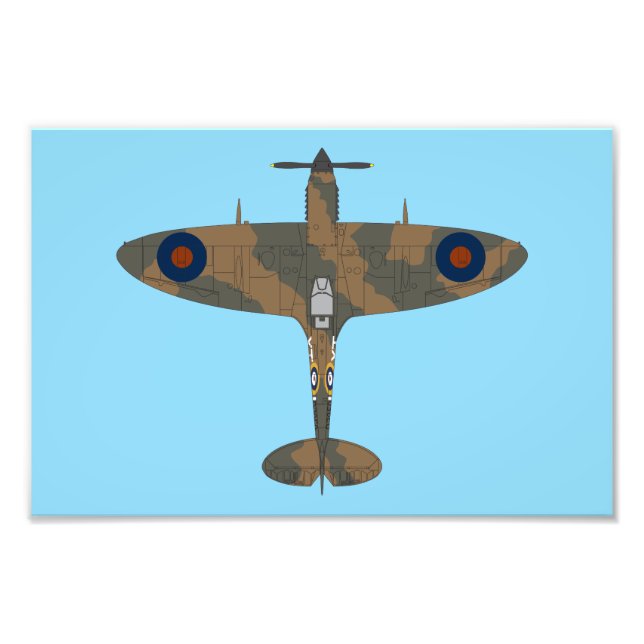 Supermarine Spitfire Mk. V Photo Print (Front)