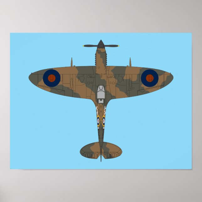 Supermarine Spitfire Mk. V Poster (Front)