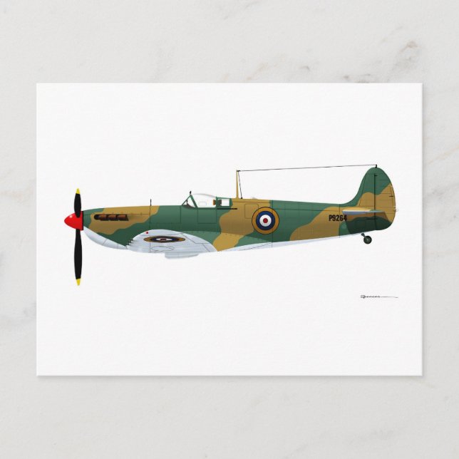 Supermarine Spitfire Postcard (Front)
