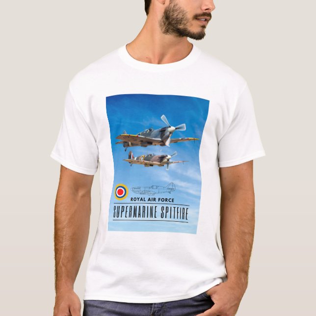 SUPERMARINE SPITFIRE - ROYAL AIR SQUADRON T-Shirt (Front)