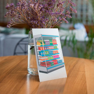 Supermarket Dairy Fridge Invitation