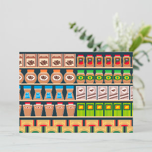 Supermarket Shelf Invitations