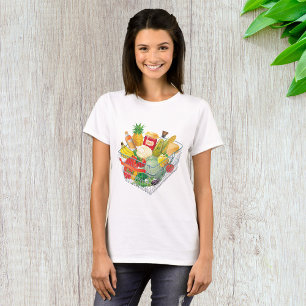 Supermarket Shopping Basket T-Shirt