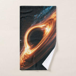 Supermassive Black Hole Accretion Disc Space Art Bath Towel Set