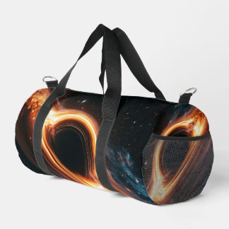 Supermassive Black Hole Accretion Disc Space Art  Duffle Bag
